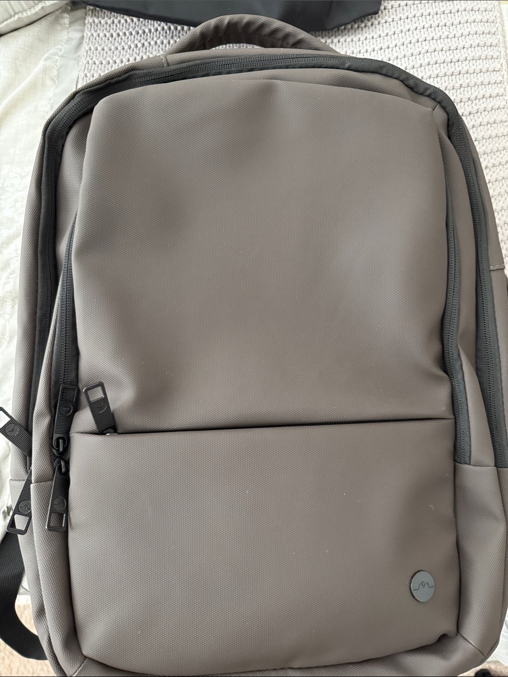 Men's Everyday Backpack in Taupe Gray - Minimal Design